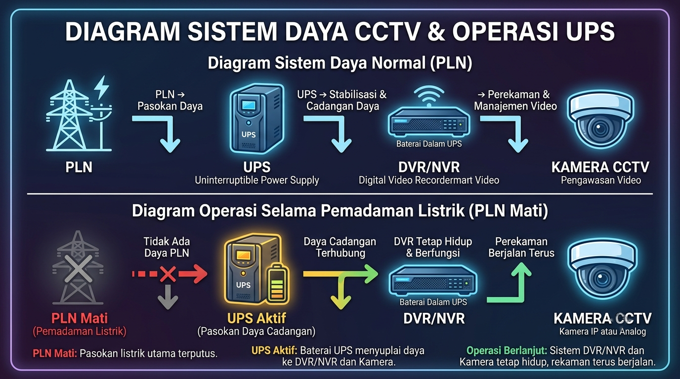 Apakah CCTV Berfungsi Saat Mati Lampu